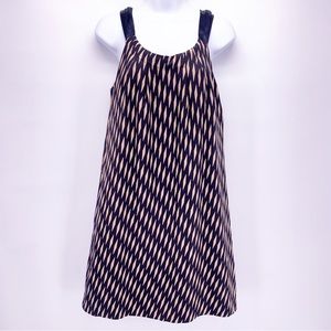 Anthro Floreat Beige and Black Sleeveless Mini Dress Size XS